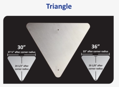 Vulcan Aluminum Triangle Sign Blank - Aluminium Flat Triangle, HD Png Download, Transparent PNG