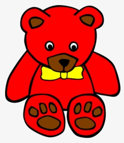 Teddy 5 Clip Art - Stuffed Toy Clipart Black And White, HD Png Download, Transparent PNG