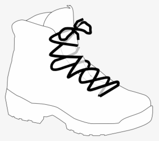 Clip Art White Boot - Transparent Background Hiking Boots Clipart, HD Png Download, Transparent PNG