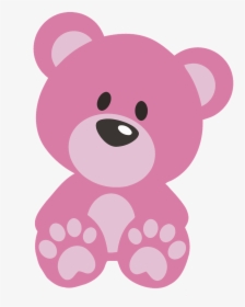 Teddy Bear Clipart Pink Pin - Blue Teddy Bear Png, Transparent Png, Transparent PNG