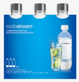 Sodastream 1 Litre Carbonating Bottles Grey Triple, HD Png Download, Transparent PNG