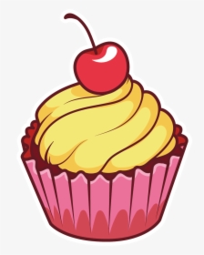 Ice Cream Cupcake Chocolate Cake Sundae - Clipart Muffin Png, Transparent Png, Transparent PNG