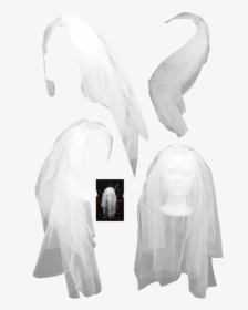 Wedding Veil Png - Halloween Costume, Transparent Png, Transparent PNG