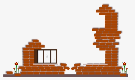 Transparent Broken Brick Wall Png - House, Png Download, Transparent PNG