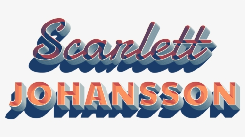 Scarlett Johansson Name Logo Png - Scarlett Johansson Logo Png, Transparent Png, Transparent PNG