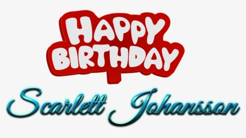 Scarlett Johansson Happy Birthday Name Logo - Calligraphy, HD Png Download, Transparent PNG