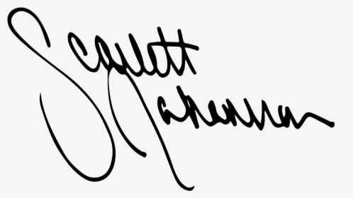 Scarlett Johansson Signature, HD Png Download, Transparent PNG