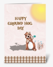 Groundhog Day Greeting Card - Illustration, HD Png Download, Transparent PNG