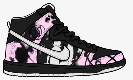 Nike Free Sneakers Shoe Footwear - Cartoon Nike Shoes Transparent, HD Png Download, Transparent PNG