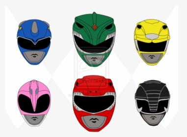 Download Power Ranger Helmet Template Clipart Red Ranger - Original Power Rangers Helmets, HD Png Download, Transparent PNG