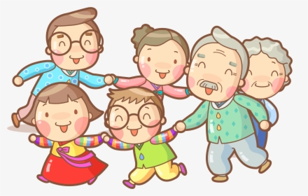 Cartoon Drawing Illustration - Happy Family Cartoon Png, Transparent Png ,  Transparent Png Image - PNGitem