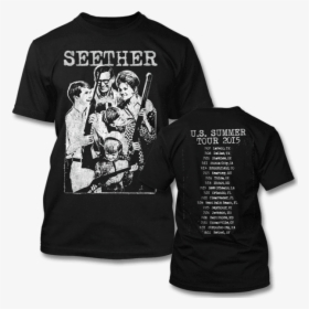 Happy Family 2015 Tour T-shirt - Seether The Shirts, HD Png Download, Transparent PNG