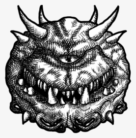 Clip Art Cacodemon Doom - Doom Drawing, HD Png Download, Transparent PNG