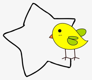 Chick With A Star For Memo Clip Arts - Memo Clipart, HD Png Download, Transparent PNG