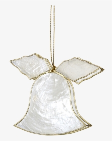 Capiz Christmas Bell Ornament - Silver, HD Png Download, Transparent PNG