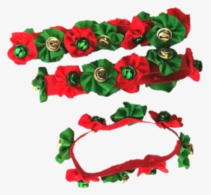 Jingle Bell Christmas Collars - Garden Roses, HD Png Download, Transparent PNG