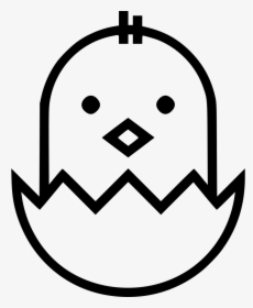 Chick - Line Art, HD Png Download, Transparent PNG