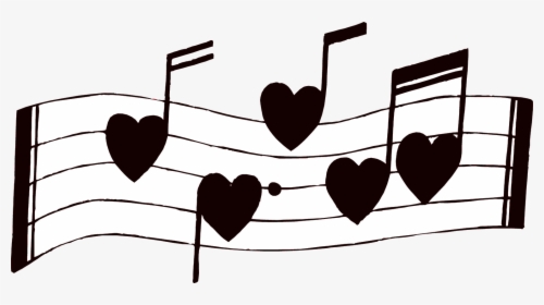 Note Music Notes Musical Clip Art Free Clipart Image - Heart Music Note Clipart, HD Png Download, Transparent PNG