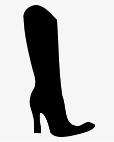 Boot Shoe Silhouette Clip Art - High Heel Boot Clipart, HD Png Download, Transparent PNG
