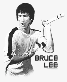Bruce Lee With Nunchucks White, HD Png Download, Transparent PNG