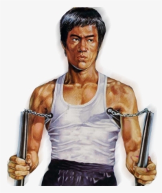 Lee And Double Nunchaku By Gdsfgs - Double Nunchaku, HD Png Download, Transparent PNG