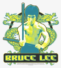 Bruce Lee Double Dragons T Shirt Size M , Png Download - Poster, Transparent Png, Transparent PNG