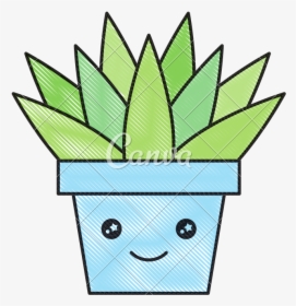 Potted Plant Cartoon - Potted Plant Cartoon Clipart, HD Png Download, Transparent PNG