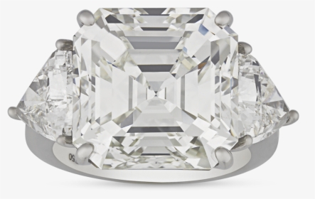 Emerald-cut Diamond Ring, - Emersld Cut Diamond, HD Png Download, Transparent PNG