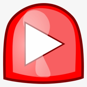 Red Play Button Svg Clip Arts - Flashing Play Button, HD Png Download, Transparent PNG