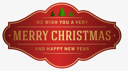 We Clip Merry Christmas - Label, HD Png Download, Transparent PNG
