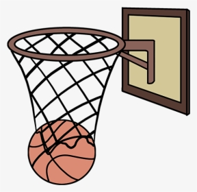 How To Draw Basketball Hoop - Draw A Basketball Hoop, HD Png Download, Transparent PNG