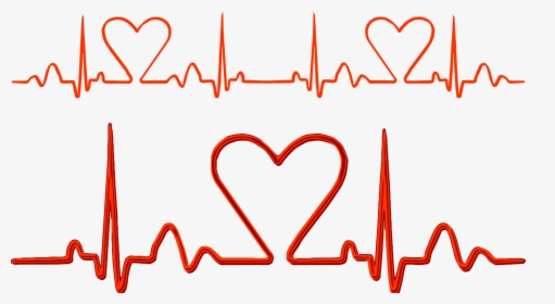 Jpg Freeuse Pulse Electrocardiography Heart Rate - Ekg Heart Vector Free, HD Png Download, Transparent PNG