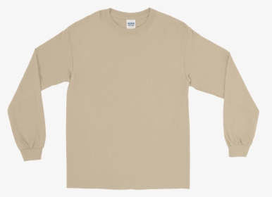 Longsleeveblank Mockup Flat-front Sand - Beige Long Sleeve Shirt, HD Png Download, Transparent PNG