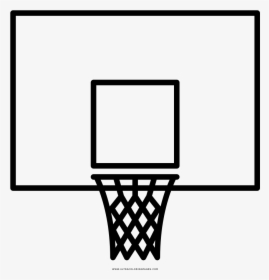Backboard Coloring Page - Streetball, HD Png Download, Transparent PNG