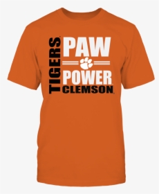 Clemson Tigers Gear Paw Power T Shirt - Uk Soccer Shop, HD Png Download, Transparent PNG