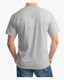 Gildan Gray T Shirt Back, HD Png Download, Transparent PNG