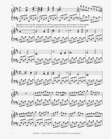 Snowflakes Tobefree 4 - Merlin Piano Sheet Music, HD Png Download, Transparent PNG