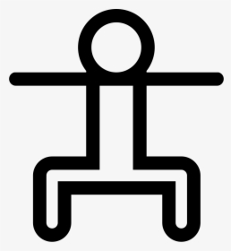 Human Figure In A Squatting Position - Dumbbell Clipart, HD Png Download, Transparent PNG