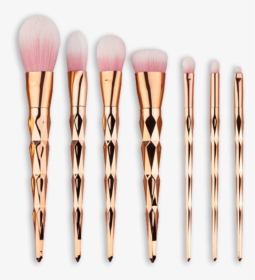 Rose Gold Makeup Brushes - Rose Gold Unicorn Makeup Brushes, HD Png Download, Transparent PNG
