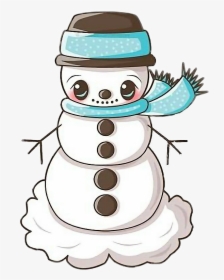 Cold Snowman Cartoon Png, Transparent Png, Transparent PNG