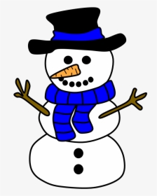 Snowman Clip Art Black And White, HD Png Download, Transparent PNG