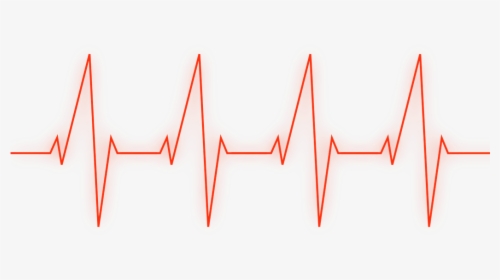 Ftestickers Heartbeat Red Line Picture Black And White - Red Heartbeat Line Png, Transparent Png, Transparent PNG