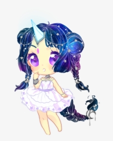 Girl Animegirl Unicorn Cute Drawing Unicorns Anime - Galaxy Unicorn Drawing, HD Png Download, Transparent PNG