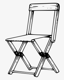 Camp Chair Clip Arts - Camp Chairs Clip Art Black And White, HD Png Download, Transparent PNG