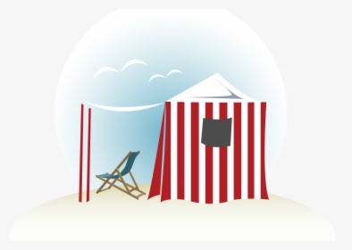 Cozy Seaside Seating On The Beach - Tent, HD Png Download, Transparent PNG