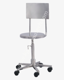 Revolving Ss Chairs , Png Download - Stainless Steel Cleanroom Stool, Transparent Png, Transparent PNG