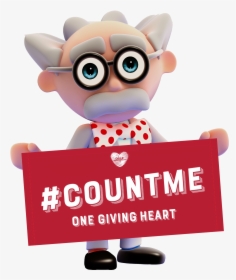 Einstein Giving Hearts - Count Me Giving Hearts, HD Png Download, Transparent PNG