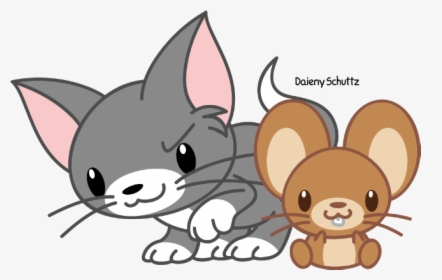 Tom Drawing And Jerry - Tom Y Jerry Chibi, HD Png Download, Transparent PNG