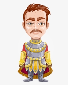 Medieval Knight Cartoon Vector Character Aka Mr - Knight, HD Png Download, Transparent PNG