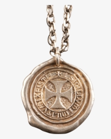 Transparent Medieval Knight Png - Knights Templar Seal Necklace, Png Download, Transparent PNG